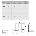 Шторы для ванны Ravak VS3 - 115 TRANSPARENT белый профиль, 795S0100Z1K