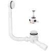 Сифон McALPINE "клик-клак" для ванны, белый, HC2600CL-WH