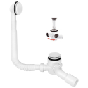 Сифон McALPINE "клик-клак" для ванны, белый, HC2600CL-WH