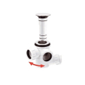 Сифон McALPINE "клик-клак" для ванны, хром, HC2600CL