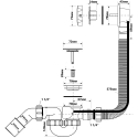 Сифон McAlpine для ванны (автомат) 40/50 SZC HC31M-S2-AB