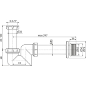 Сифон для биде белый DN 40, X01560