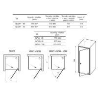 Душевые двери Ravak Nexty NDOP1-90 ПОЛИР. АЛЮМ.+TRANSPARENT, 03O70C00Z1