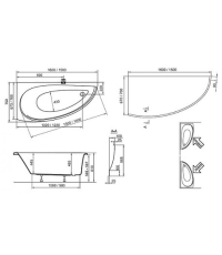 Ванна акрилова Ravak AVOCADO 150х75 см CS01000000