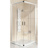 Квадратная душевая кабина Ravak BLIX BLRV2K-110 полированный алюминий TRANSPARENT, 1XVD0C00Z1