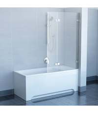Шторка для ванны Ravak BVS2 - 100 R TRANSPARENT хром, 7UPA0A00Z1