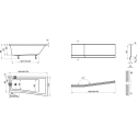Панель для ванны Ravak BE HAPPY II 150 R (CZ99100A00)