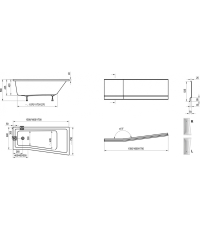 Панель для ванны Ravak BE HAPPY II 150 R (CZ99100A00)