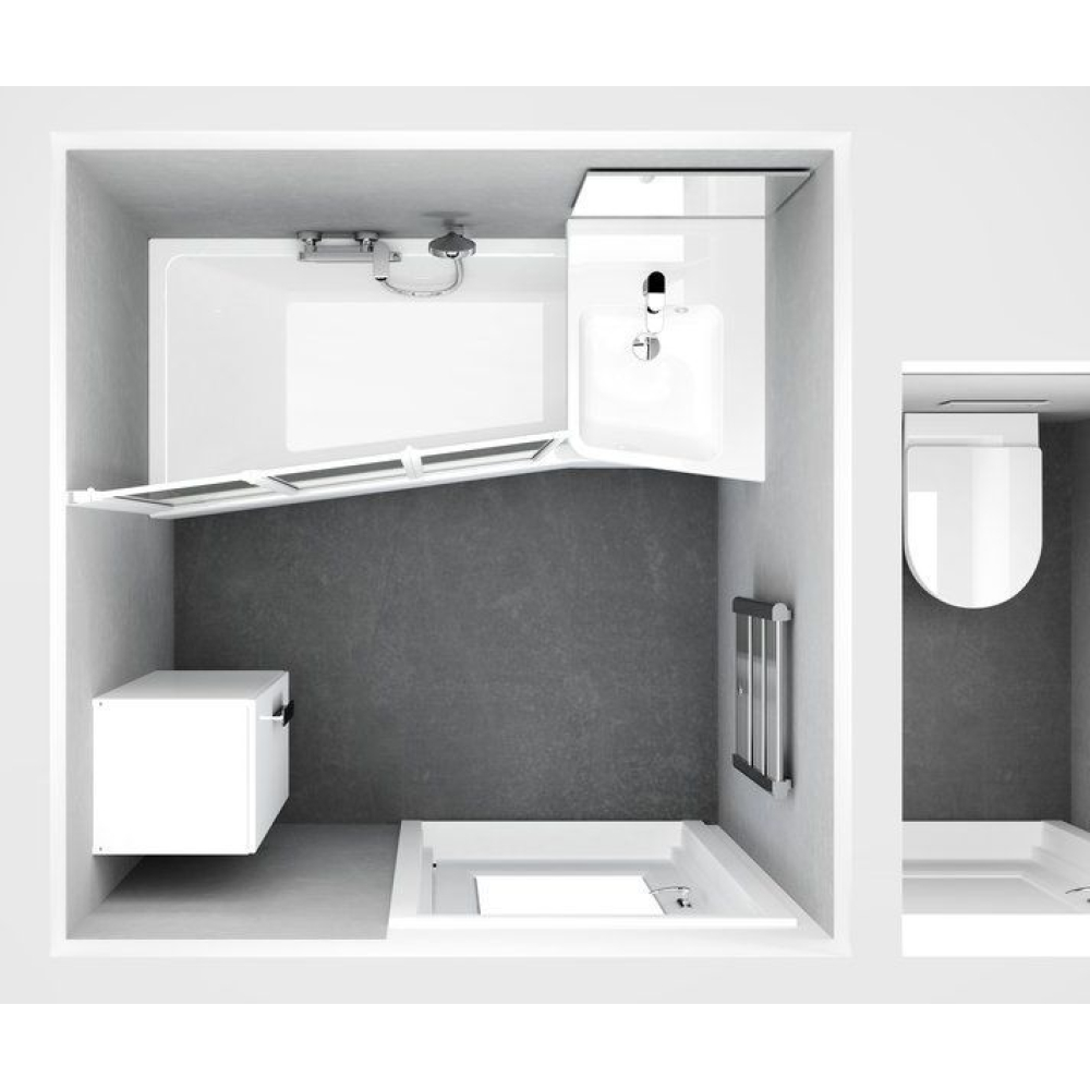 Ванна акриловая Ravak BeHappy II 150х75 см C991000000