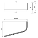 Панель фронтальна Ravak CHROME 170x105 R (CZA4100A00)