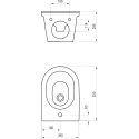 Биде подвесное Ravak CHROME, X01450