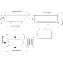 Ванна акрилова прямокутна Ravak CHROME 180х80 см CE21000000