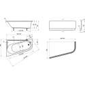 Ванна акриловая Ravak CHROME 170х105 см R CA41000000