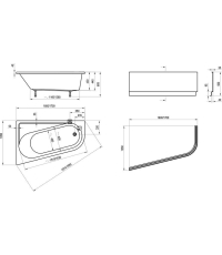 Ванна акрилова Ravak CHROME 160х105 см L CA51000000