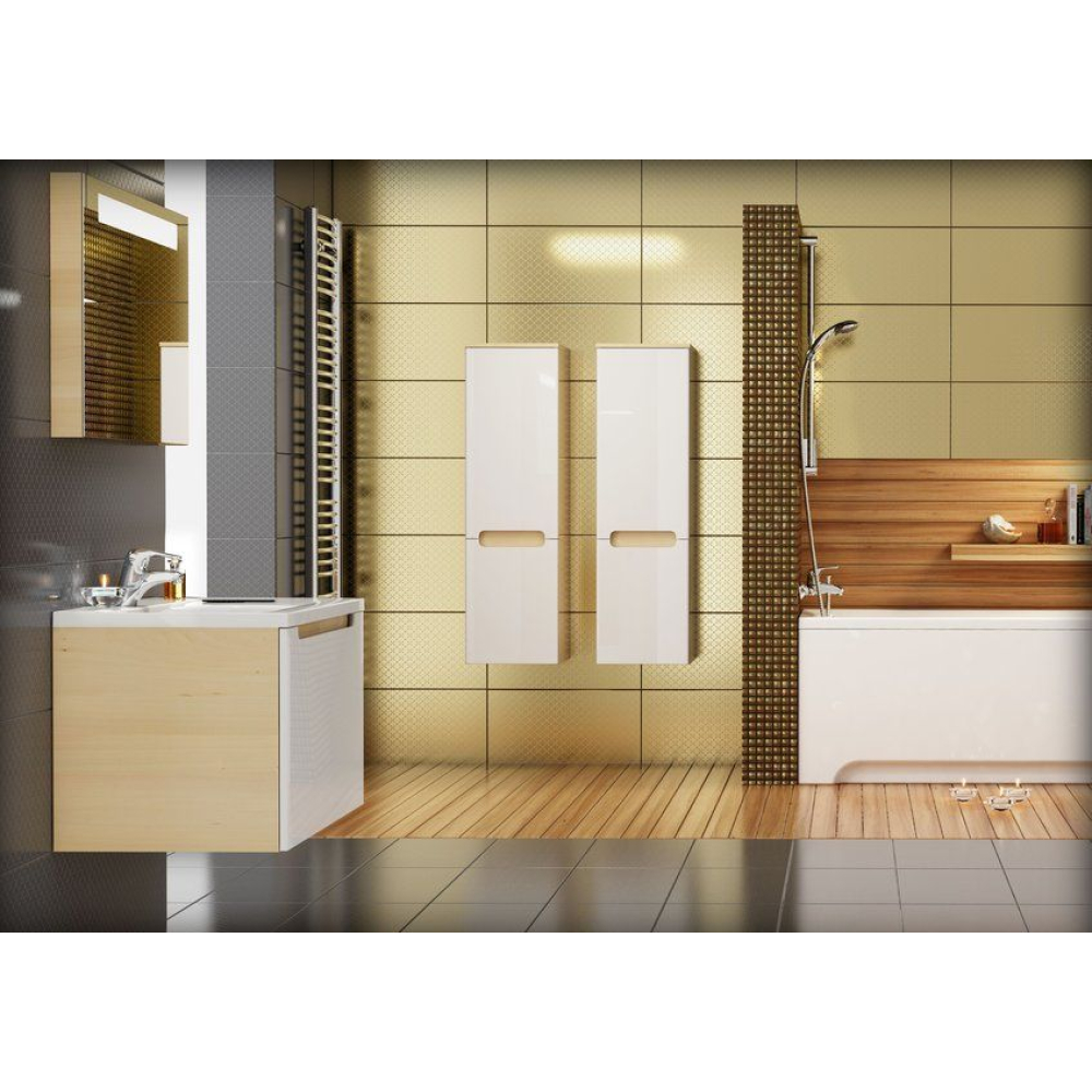Пенал Ravak CLASSIC SB-350 з полицею та ящиком, білий, лівий, X000000356