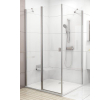 Стенка для душевой кабинки Ravak CHROME CPS - 80 Transparent, профиль сатин, стекло, 9QV40U00Z1