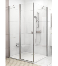 Стенка для душевой кабинки Ravak CHROME CPS - 90 Transparent, полированный алюминий, стекло, 9QV70C0