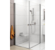 Душевая штора Ravak CHROME CRV 1 - 80 Transparent, белый профиль, безопасное стекло, 1QV40101Z1
