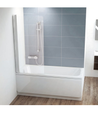 Шторка для ванны Ravak CVS1 - 80 L TRANSPARENT белый профиль, 7QL40100Z1