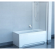Шторка для ванны Ravak CVS1 - 80 R TRANSPARENT белый профиль, 7QR40100Z1