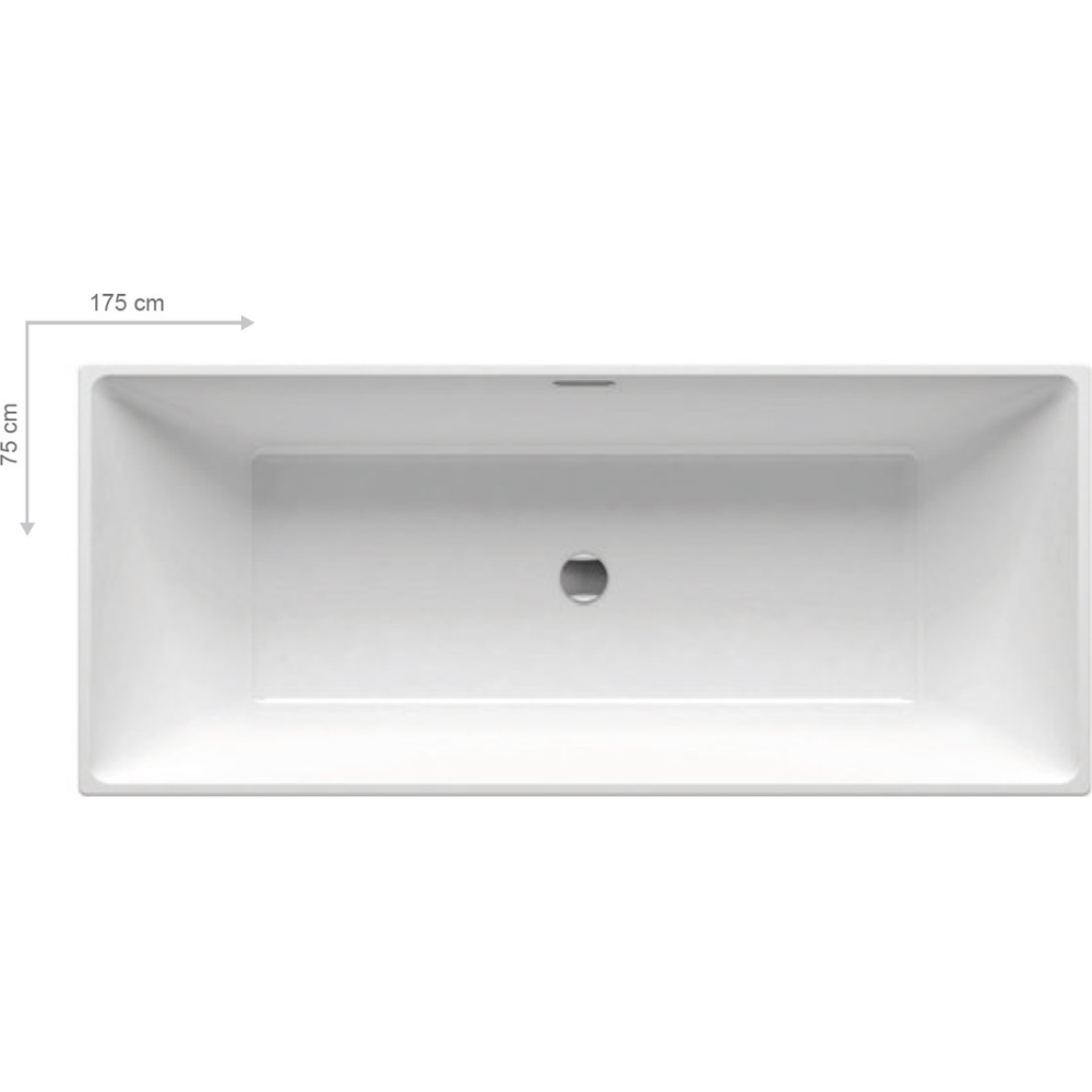 Ванна акрилова Ravak FREEDOM R 170x75 см XC00100021