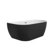 Ванна акрилова Ravak FREEDOM W 166х80 см чорна XC00100027