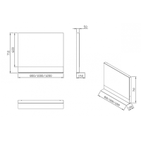 Дзеркало Ravak Formy 1000, дуб, X000001047 (виставковий зразок)