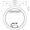 Зеркало Ravak LUNA I 600 с LED подсветкой