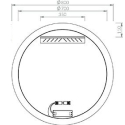 Зеркало Ravak LUNA I 800 с LED подсветкой