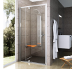 Душевые двери Ravak PIVOT PDOP 2 - 100 Transparent, полированый алюминий, безопасное стекло, 03GA0C00Z1