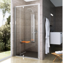 Душевые двери Ravak PIVOT PDOP 2 - 100 Transparent, полированый алюминий, безопасное стекло, 03GA0C00Z1