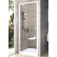 Душевые двери Ravak PIVOT PDOP 1 - 90 Transparent, белый профиль, безопасное стекло, 03G70100Z1