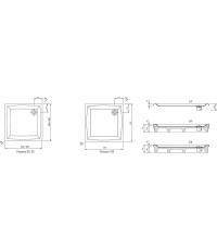 Панель для поддона Ravak GALAXY PERSEUS 80 Set L, A824401010