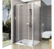 Стенка для душевой кабинки Ravak PIVOT PPS-90 Transparent, белый профиль, стекло, 90G70100Z1
