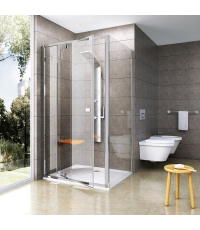 Стенка для душевой кабинки Ravak PIVOT PPS-90 Transparent, профиль сатин, стекло, 90G70U00Z1