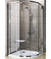 Душевая штора Ravak PIVOT PSKK 3 - 100 Transparent, угловая, стекло, сатин, 376AAU00Z1