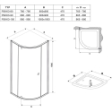 Душевая штора Ravak PIVOT PSKK 3 - 90 Transparent, угловая, стекло, 37677100Z1