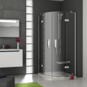 Душевая штора Ravak SMARTLINE SMSKK 4 - 90 Transparent, безопасное стекло, профиль хром, 3S277A00Y1