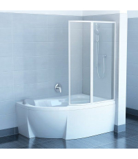 Шторка для ванны Ravak VSK2 ROSA - 150 R Transparent, 76P80100Z1