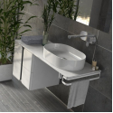 Комплект Мебели Ravak Balance SD 120 см: Тумбочка со столешницей  + Умывальник + Смеситель + Зеркало + Крепление для столешницы +  Полотенцедержатель X000001367K