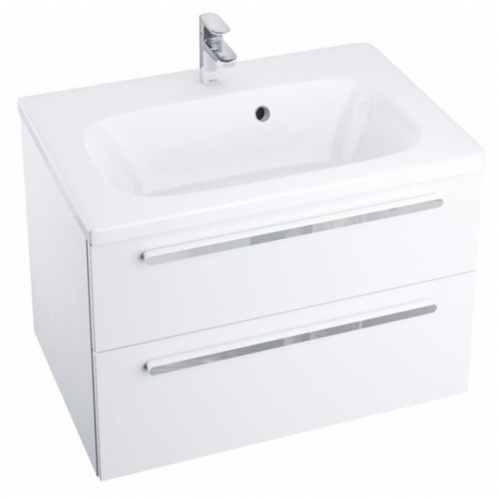  Тумба Ravak SD Chrome II 80 см Белый/Белый X000000922+XJG01180000 (Товар с витрины)