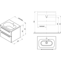  Тумба Ravak SD Chrome II 80 см Белый/Белый X000000922+XJG01180000 (Товар с витрины)