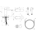 Смеситель RAVAK Chrome II II с бидеткой 112.20BL X070462