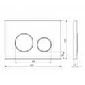 Клавиша смыва Ravak CIRCLE чёрный-золото GPX2240109