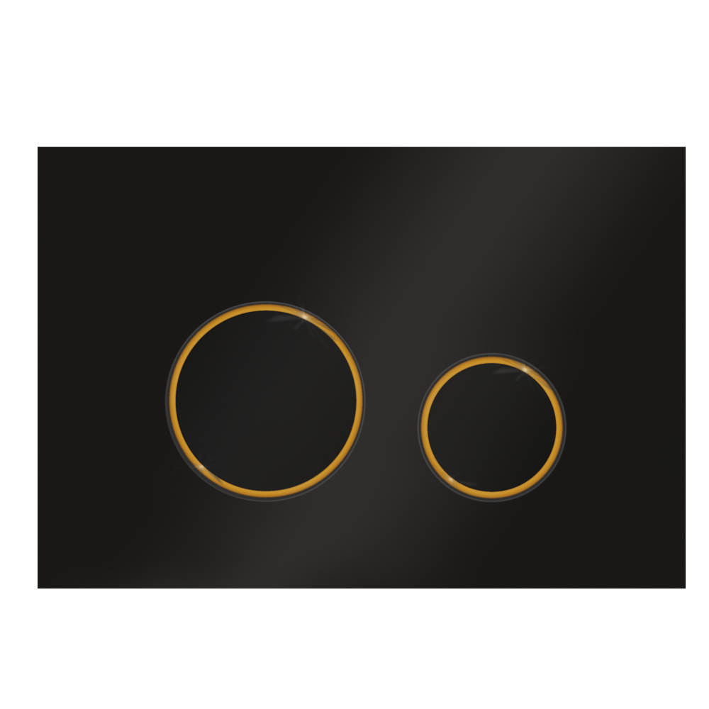 Клавиша смыва Ravak CIRCLE чёрный-золото GPX2240109