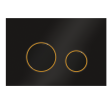 Клавиша смыва Ravak CIRCLE чёрный-золото GPX2240109