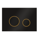 Клавиша смыва Ravak CIRCLE чёрный-золото GPX2240109
