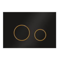 Клавиша смыва Ravak CIRCLE чёрный-золото GPX2240109