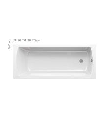 Ванна акрилова прямокутна Ravak Classic II 140x70 CC21000000