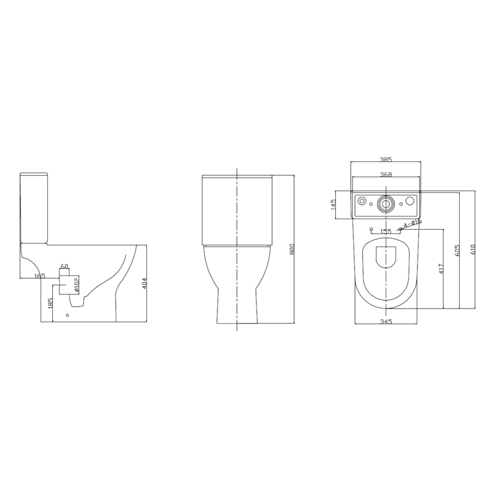 Унитаз компакт Ravak WC CONCEPT SLIM Combi RimOff  с сидением дюропласт soft-close, RKUM100010